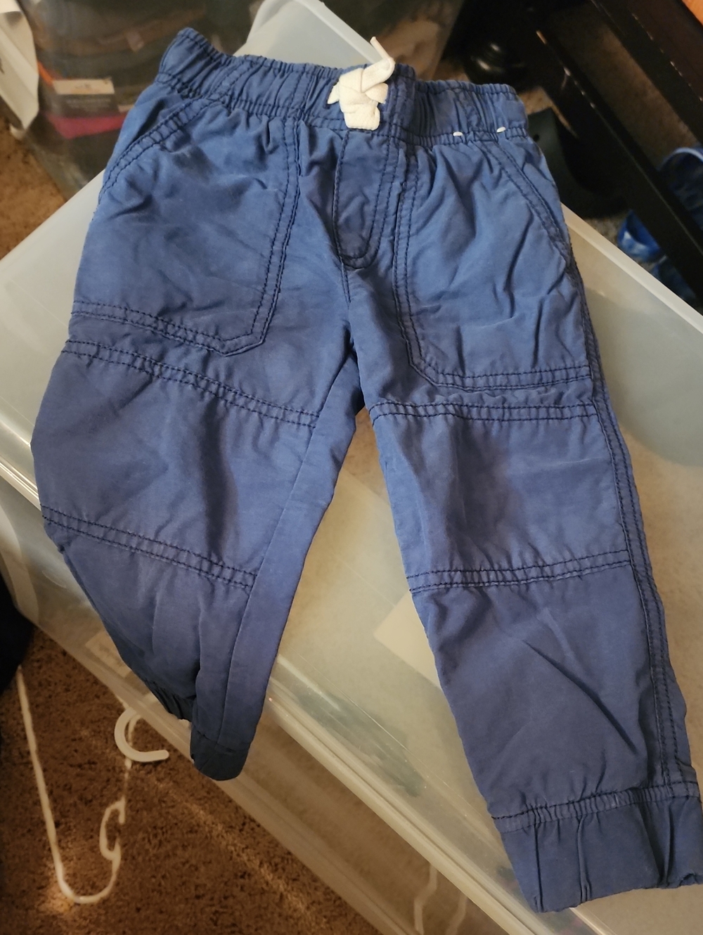 Sz 18-24 Months Gymboree Blue Elastic Waist Knit Lined Jogger Pants
